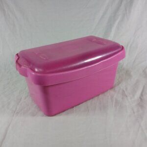 Rare 2006 LEGO Large Pink Brick Box Storage Container Bin/ Tub *Vintage*